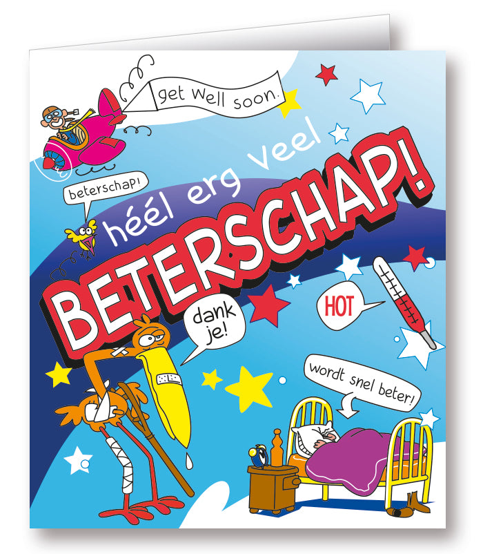 Kaart Cartoon Beterschap