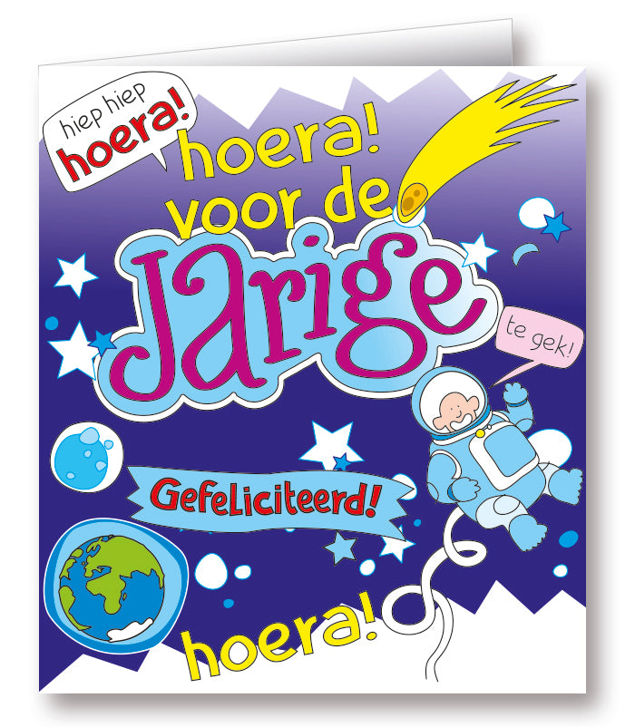 Kaart Cartoon Jarige