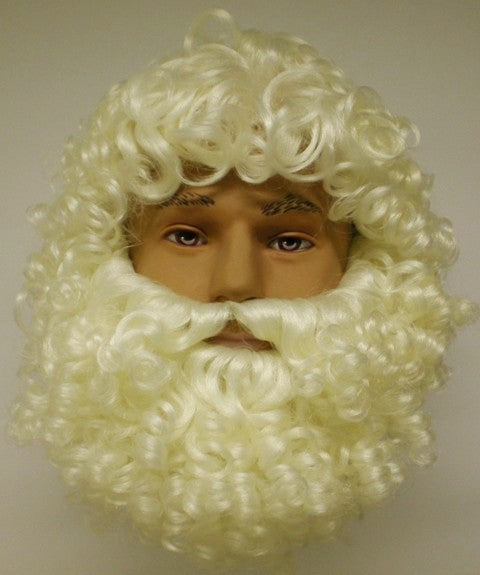 Kerstman Pruik Baard luxe