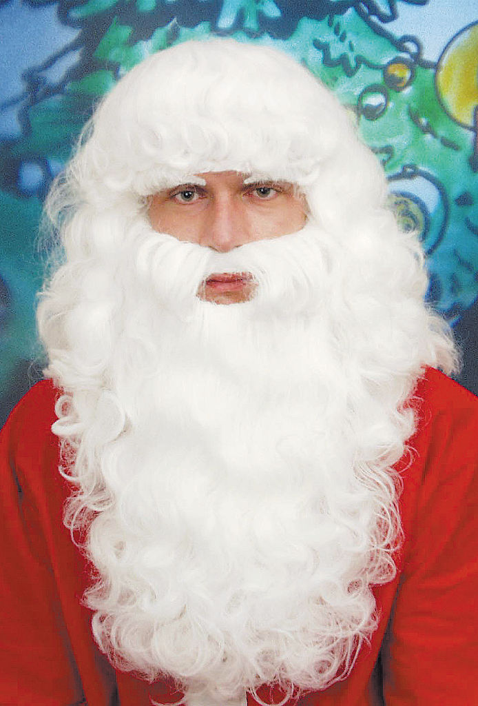 Kerstman Pruik Baard Wit