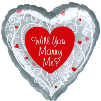 Folie helium ballon Will You Marry Me?