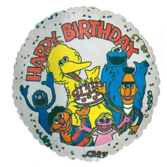 Folie helium ballon Sesamstraat