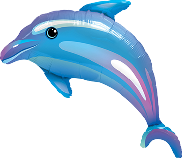 Folie helium ballon Shape Dolphin 42"