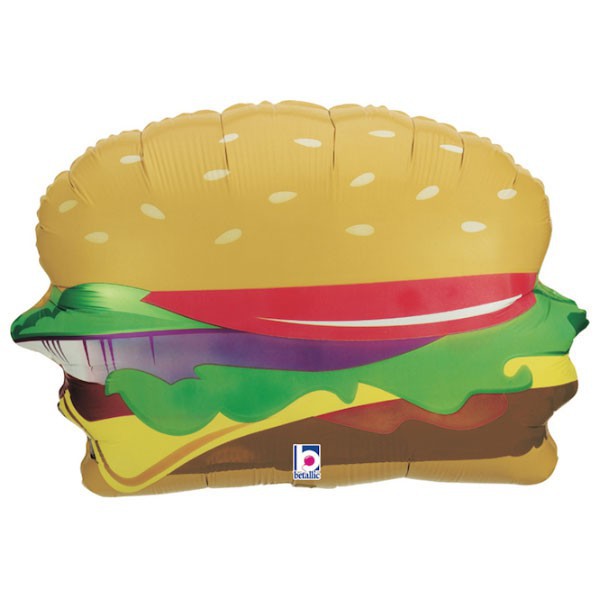Folie helium ballon Shape Hamburger  71cm