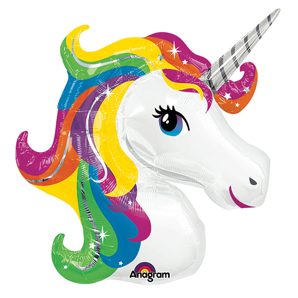 Folie helium ballon Shape Unicorn  84cm