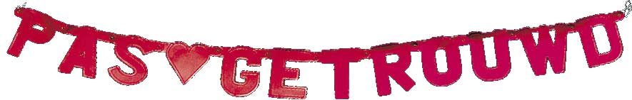 Letterslinger Pas Getrouwd