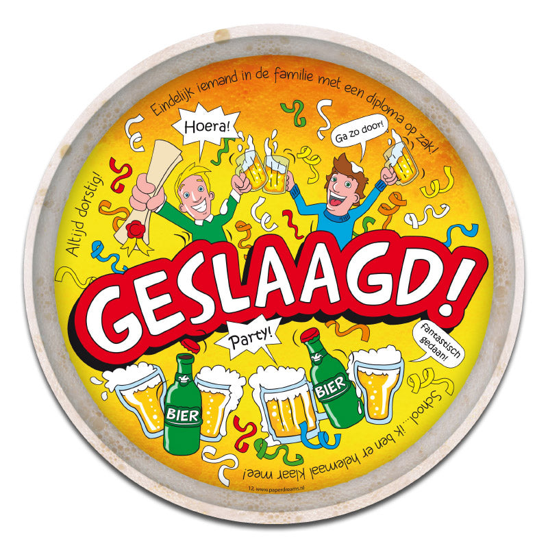 Dienblad Geslaagd