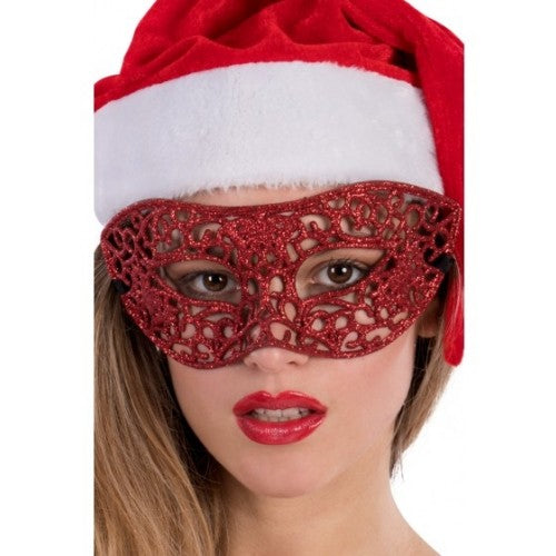 Oogmasker Rood glitter