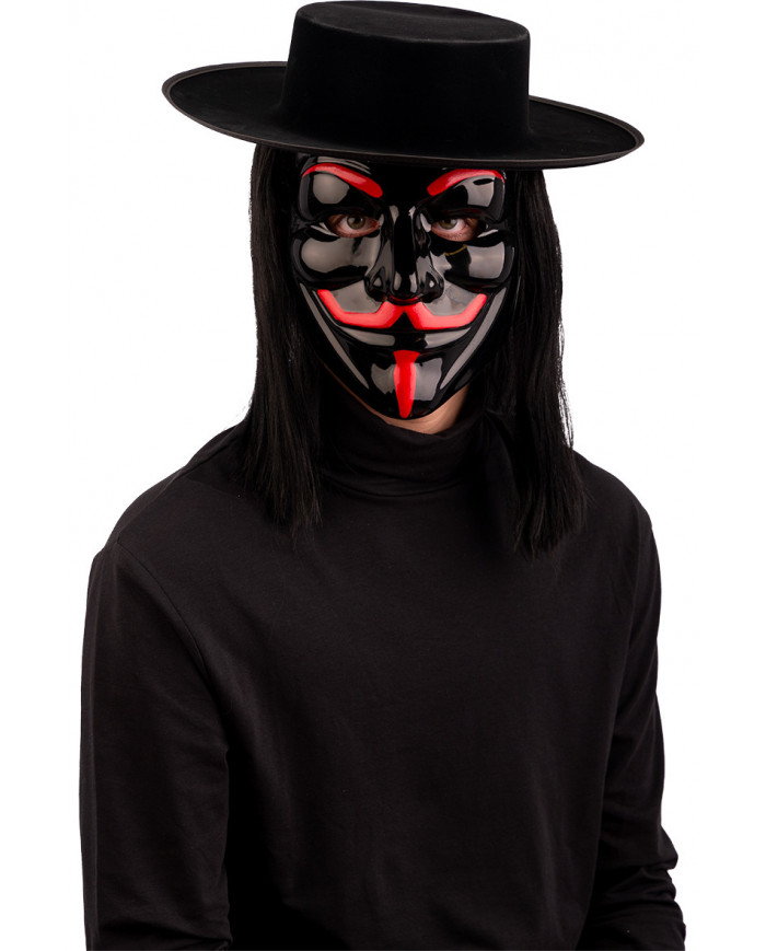 Masker Vendetta zwart/rood