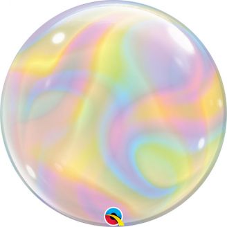 Bubble helium ballon Deco Iridescent Swirl