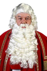 Baard Pruik Sint vaste snor