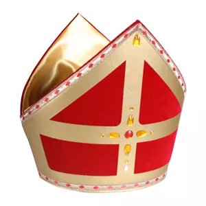 Sinterklaas Mijter fluweel luxe  NPO