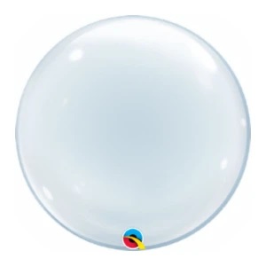 Bubble helium ballon Deco Clear 20"