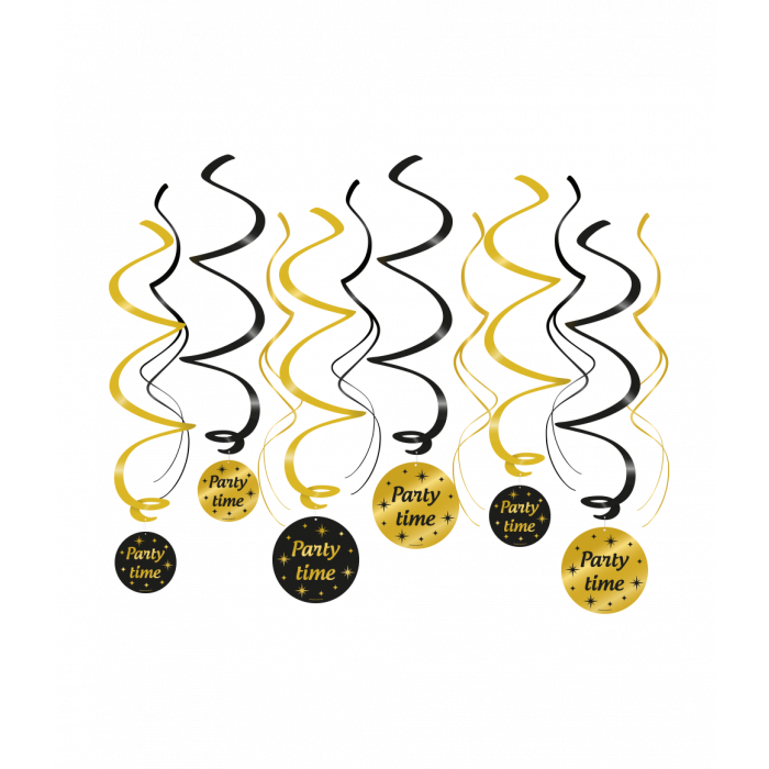 Hangdeco Swirl Classy Party Party Time