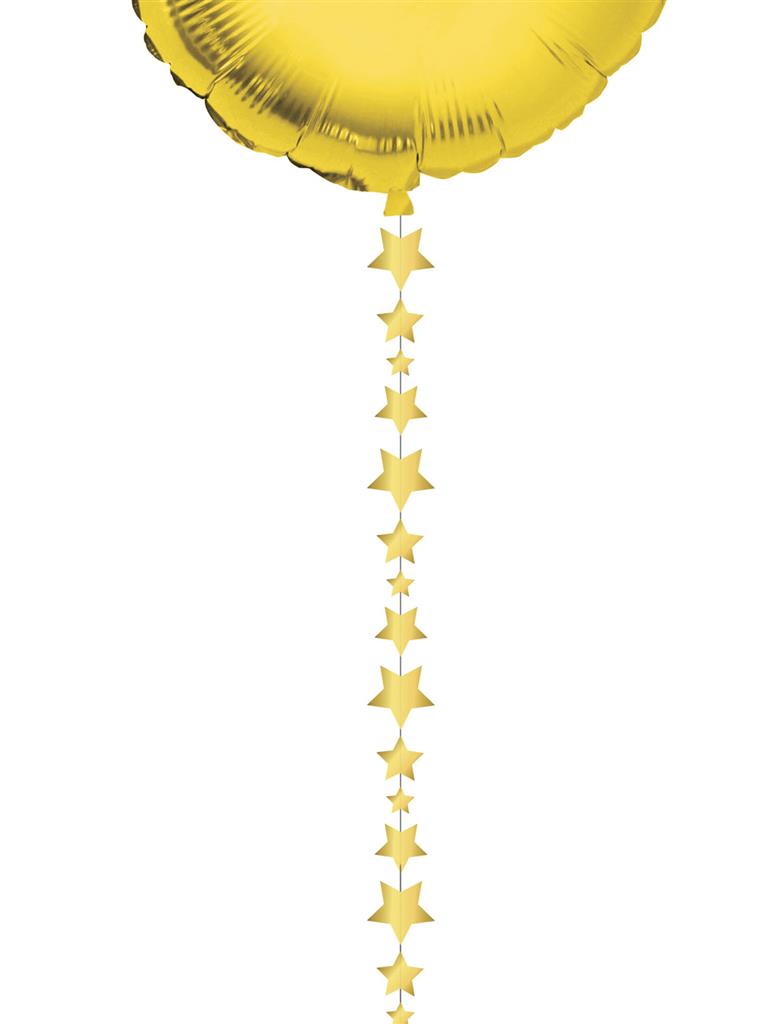 Ballonlint met sterretjes 2m
