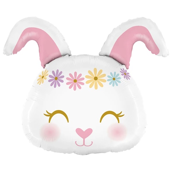 Folie helium ballon Shape Hippie Bunny (79cm)