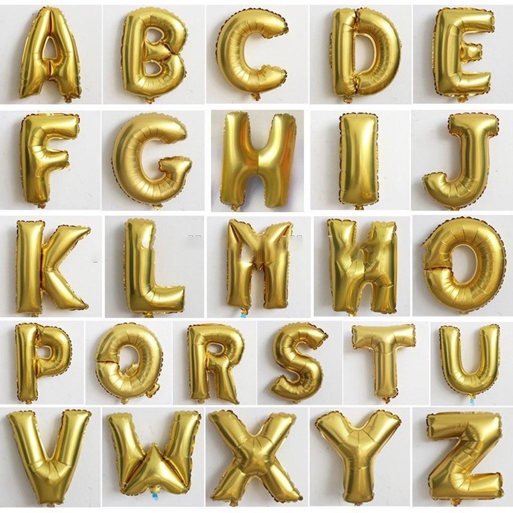 Folie Letter 40" goud