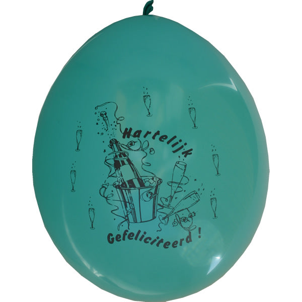 Ballonnen Bedr. Gefeliciteerd 10
