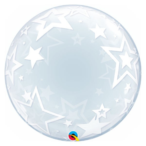 Bubble helium ballon Deco Stars
