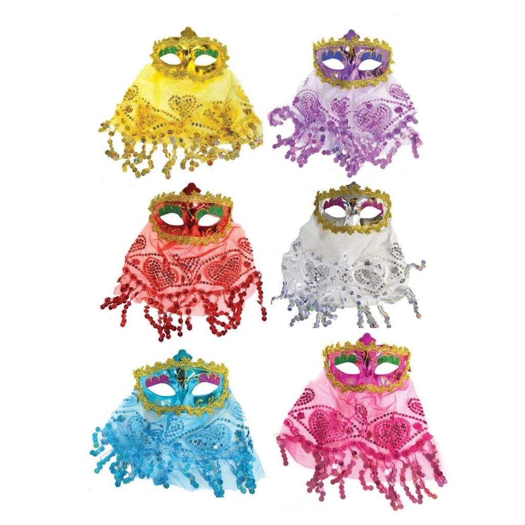 Oogmasker met voile ass