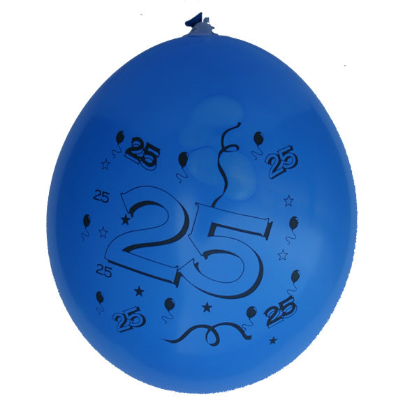 Ballonnen Bedr.25 jaar 10 st.