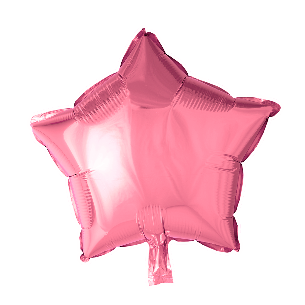 Folie helium ballon Ster roze