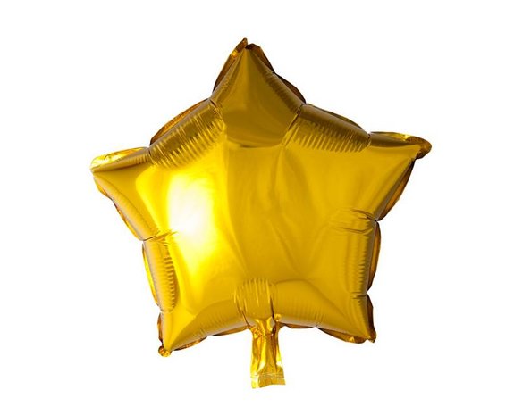 Folie helium ballon Ster goud
