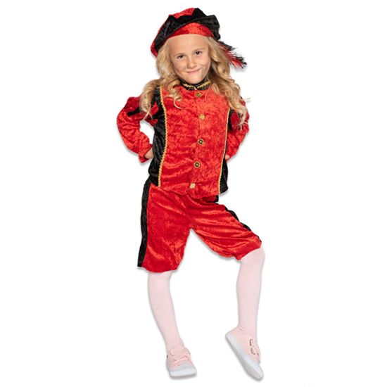 Piet kind rood/zwart