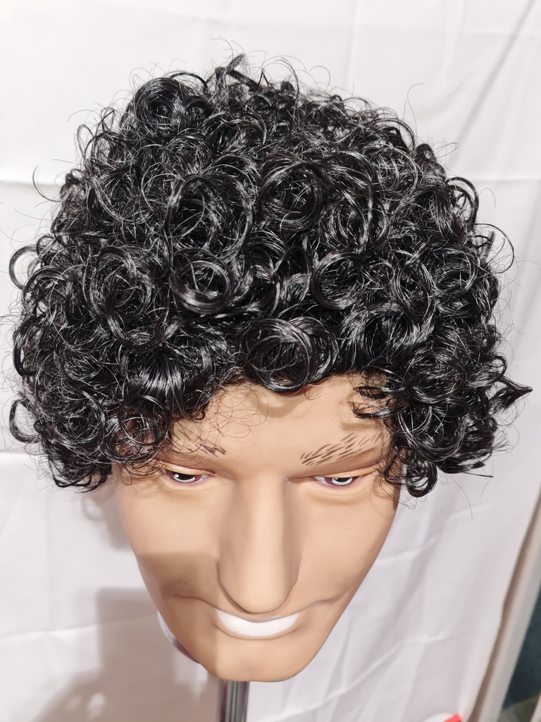 Pieten pruik Wetlook met grijs