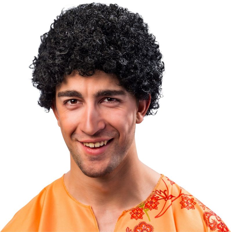 Pieten pruik Wetlook Bruin