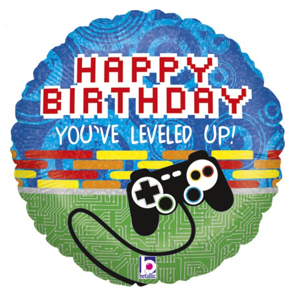 Folie ballon Happy Birthday Controller