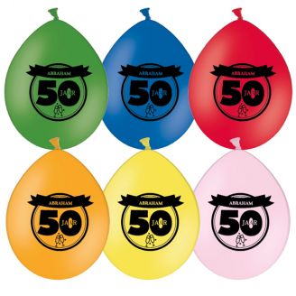 Ballonnen Bedr.50 jaar 10 st.