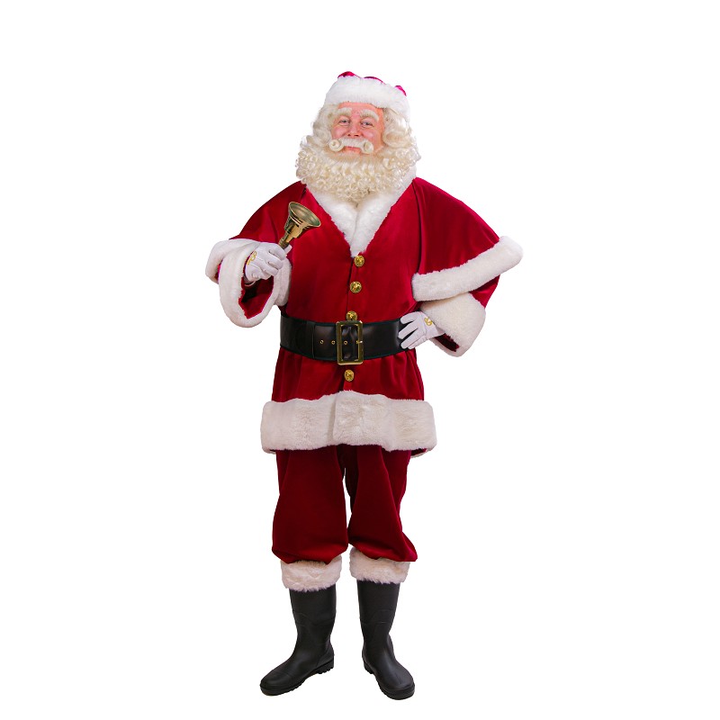 Kerstman kostuum met cape