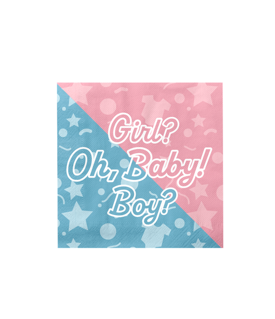 Servetten Gender Reveal 16stuks