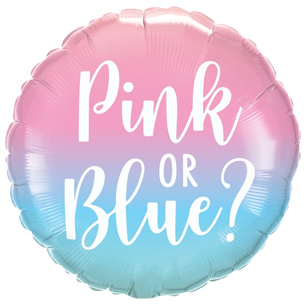 Folie ballon Gender Reveal ombre