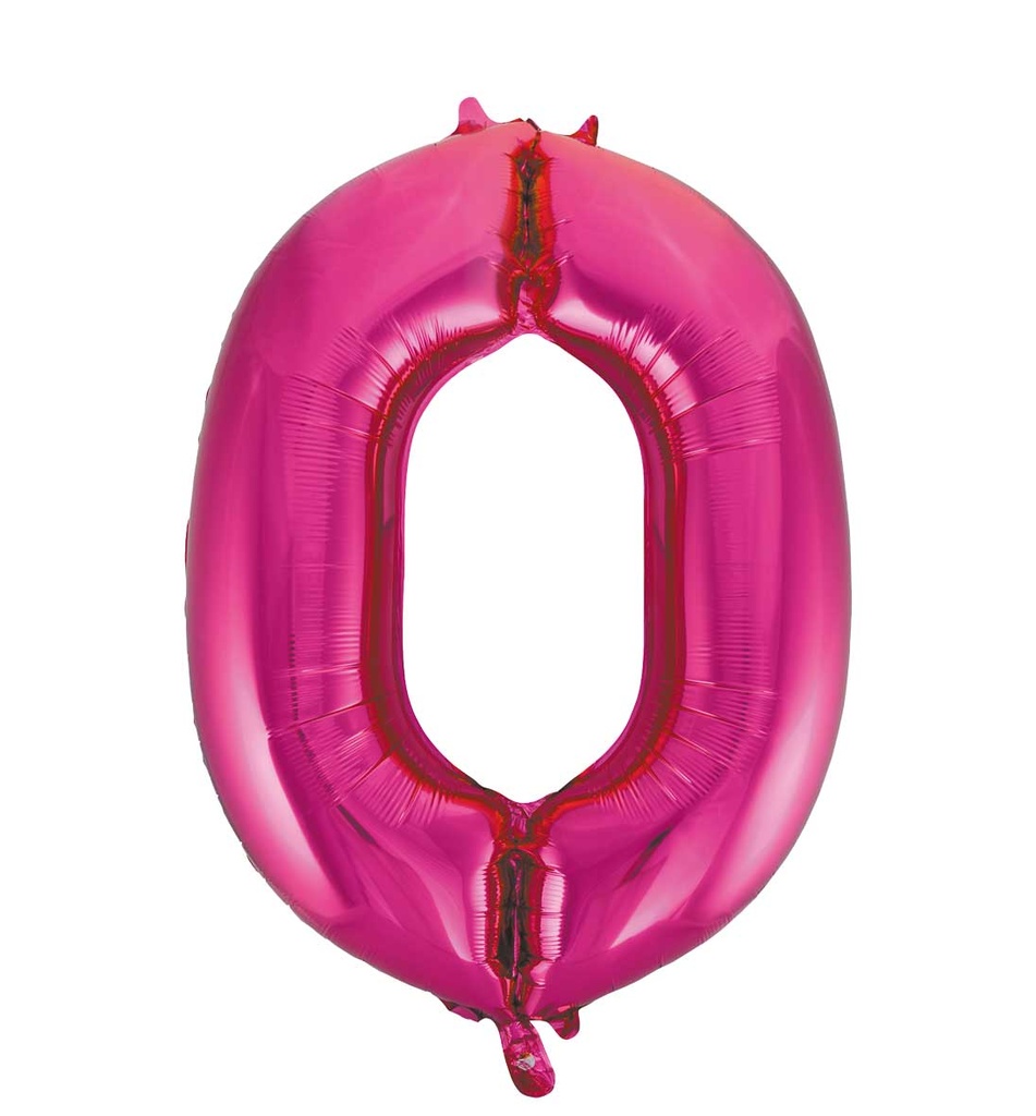 Folie Cijfer 34" pink