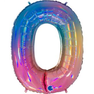 Folie Cijfer Rainbow 40"