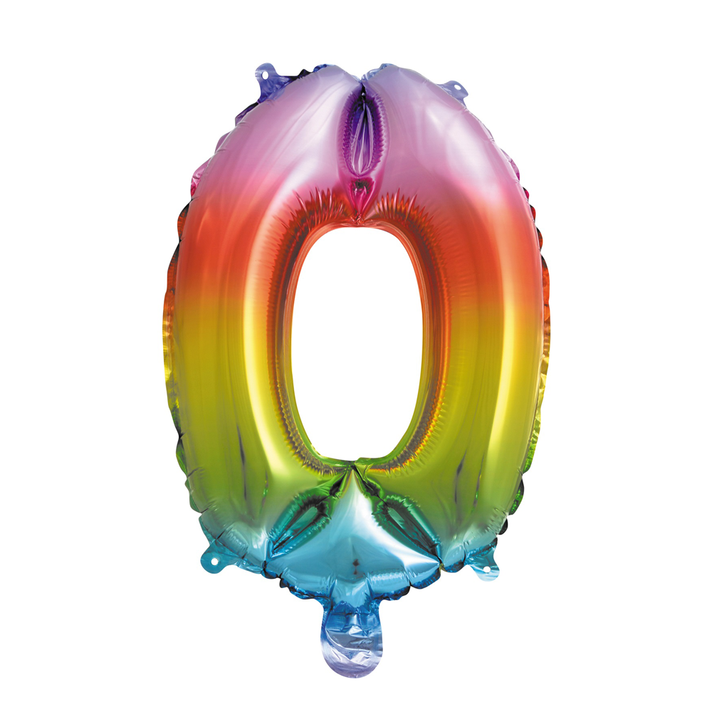 Folie Cijfer 16" Regenboog