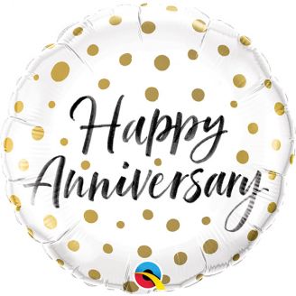 Folie helium ballon Happy Anniversary