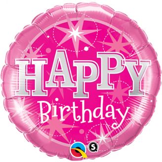 Folie ballon Happy Birthday Sparkle