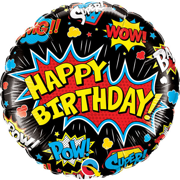 Folie ballon Happy Birthday super h