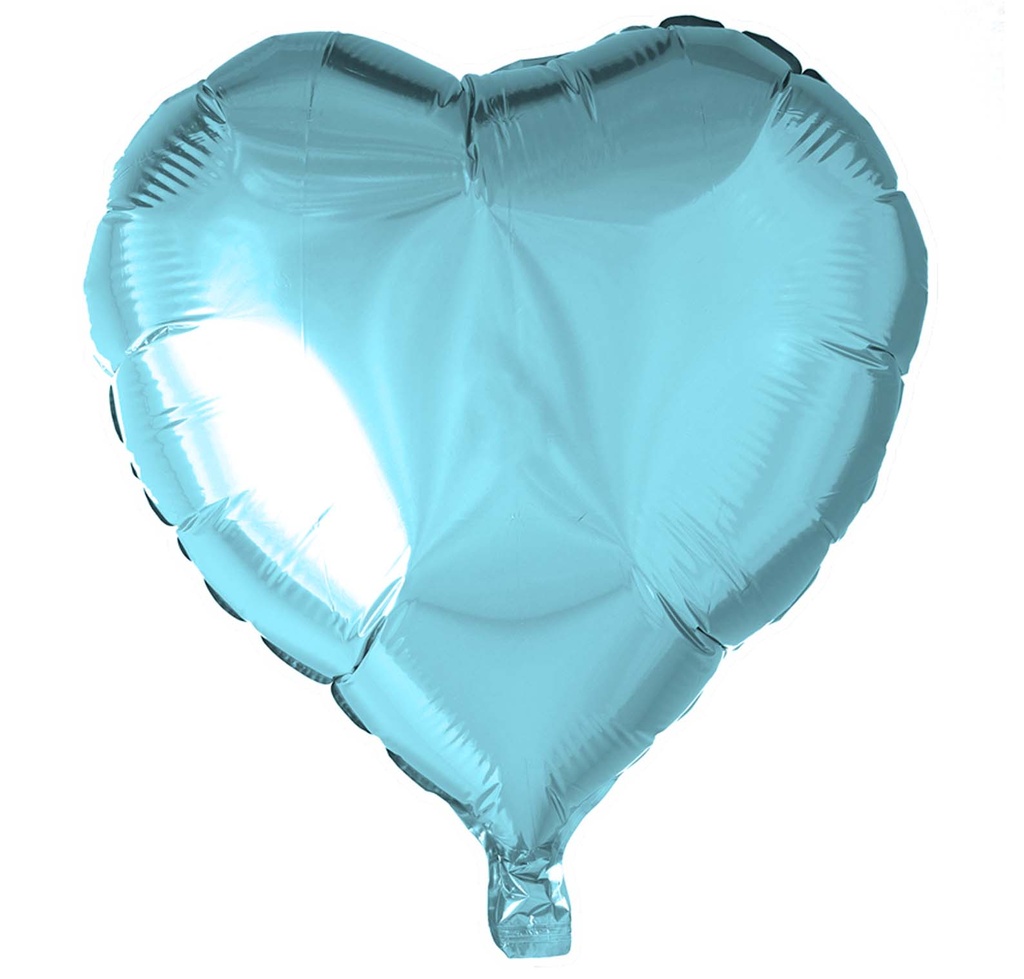 Folie helium ballon hart light blue