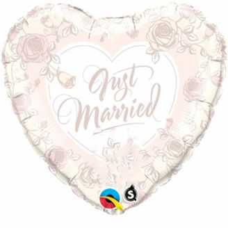 Folie helium ballon Just Married