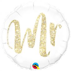 Folie helium ballon Mr Glitter Gold