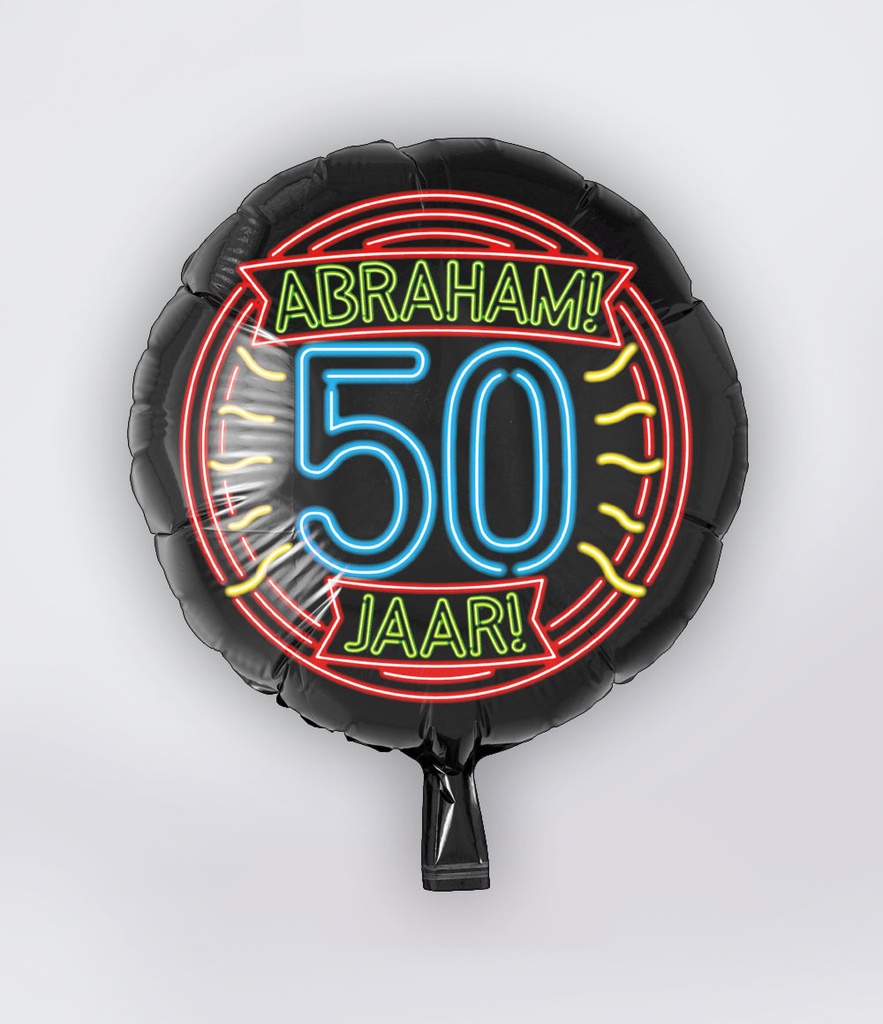 Folie helium ballon Neon Abraham