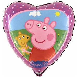 Folie ballon Peppa Pig & Teddy