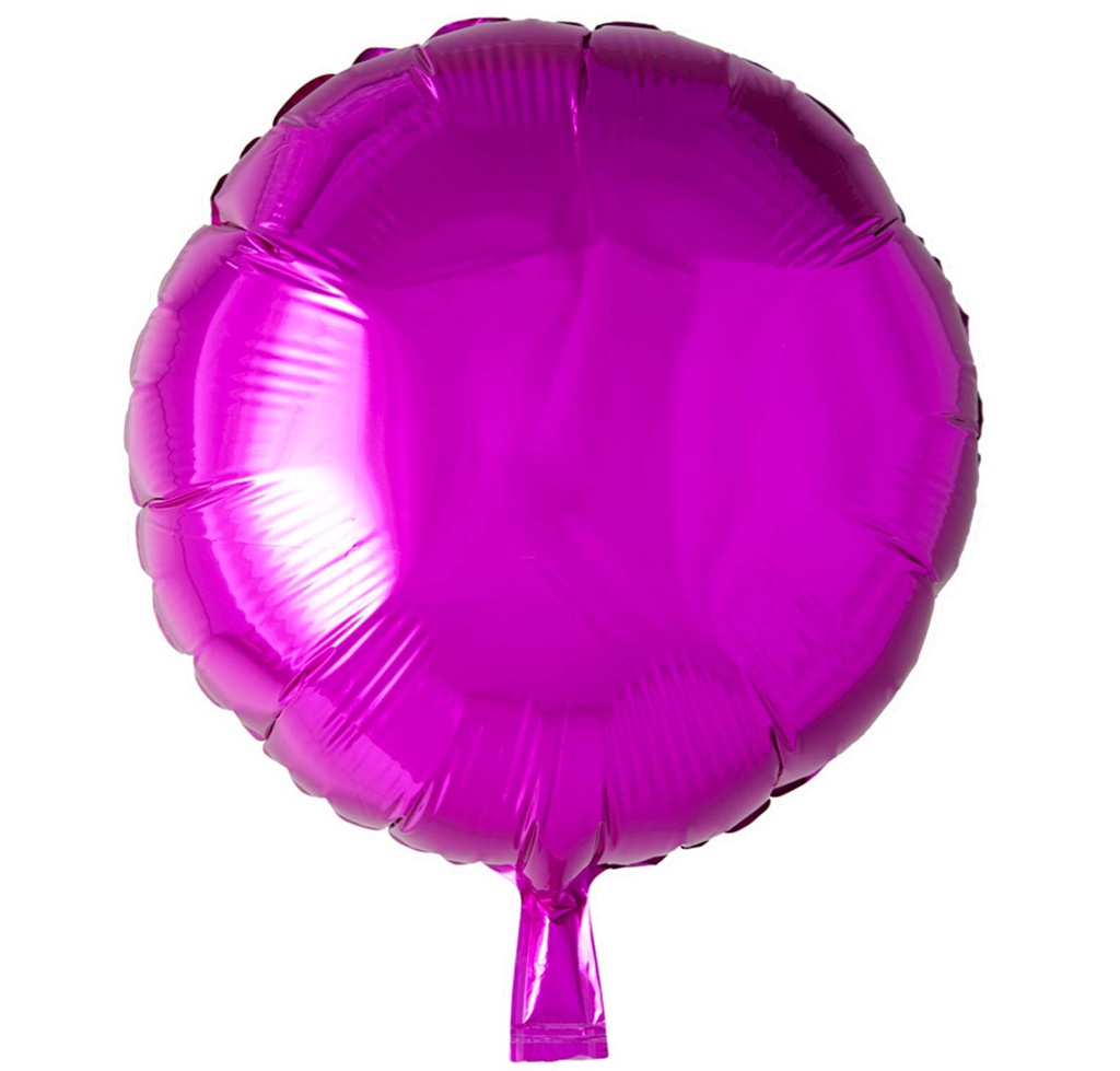 Folie helium ballon Rond hot pink