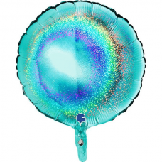 Folie helium ballon Rond glitter tiffany