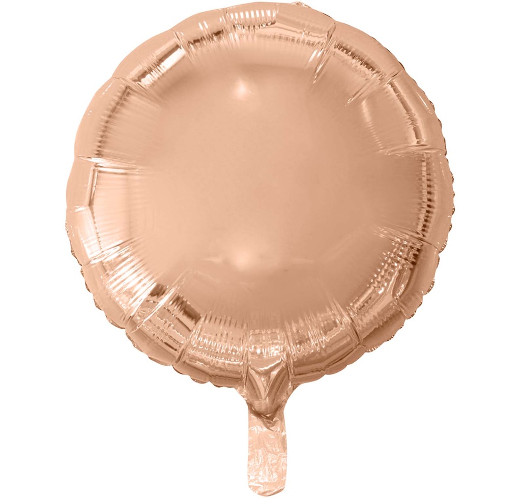 Folie helium ballon Rond roségold
