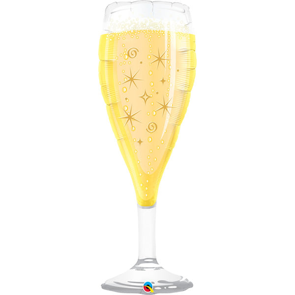 Folie helium ballon Shape Bubbly Wine Glas